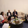      وزير المالية فى لقائة مع هيلين بودليجر ارتيدا وزيرة الدولة للشئون الاقتصادية السويسرية