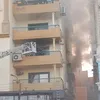 حريق شقق سكنية 