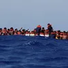 مركب هجرة غير شرعية _ارشيفية 