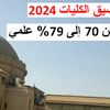  تنسيق الكليات 2024 علمي علوم 