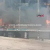 حريق هائل في مول تجاري بالعبور 