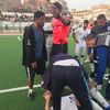 حكم ينقذ لاعب من بلع لسانه بالفيوم