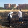 حريق محصول قمح 