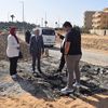 موقع اشتعال خط الغاز 
