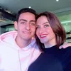 هيدي كرم وابنها 