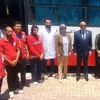 جانب من حملة التبرع بالدم في قنا 