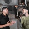 مراسل أهل مصر مع مستأجر المحلات المحترقة 