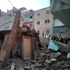 انهيار عقار مكون من 3 طوابق بالرياض في كفر الشيخ 