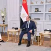 الرئيس السيسي ومستشار الأمن الوطني البحريني