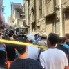 جانب من انهيار عقار