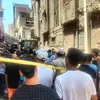 جانب من انهيار عقار