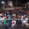 جانب من تشييع جثمان الشابين المتوفيين في حادث 