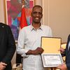 جانب من تكريم وزيرا النقل والعمل لعامل المزلقان