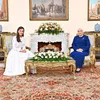 السيدة انتصار السيسي وملكة إسبانيا 