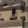 انهيار شرفة منزل