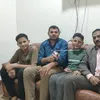 تامر وأولاده مع مراسل الإسماعيلية  