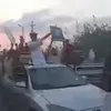 جانب من موكب زفاف الشاب