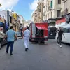 حريق خلف مسرح الإسكندرية