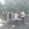 تجمع أنصار المرشحين لانتخابات مجلس النواب أمام محكمة كفر الشيخ 