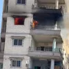 حريق شقة بالإسكندرية
