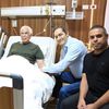 علاء وجمال مبارك في زيارة حسن شحاتة