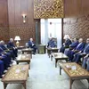 شيخ الأزهر يستقبل رئيس مجلس الدولة والوفد المرافق له بمقر المشيخة 