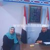 محررة أهل مصر أثناء حوارها مع وكيل وزارة الأوقاف بكفر الشيخ 