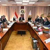 وزير الصناعة اثناء اجتماعه مع غرفة صناعة الأدوية