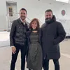 منة شلبي برفقة أحمد عز وكريم عبد العزيز 