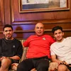 حسام حسن مع إسلام عيسى ومحمد حمدي