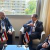 وزير الصحة أثناء لقاءه وزير الصحة اللبنانى