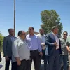 تفقد موقع إنشاء مدرسة جديدة 