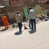 جانب من إزالة القمامه 