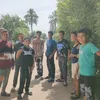 جانب من الطلاب أمام اللجان 