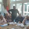 اثناء اجتماع شعبة المخابز مع مسئول شركة سمارت 