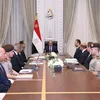 اجتماع الرئيس السيسي في مدينة العلمين اليوم