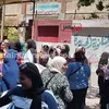 خروج الطالبات من الامتحانات 