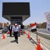 وزير النقل يتفقد مشروع الأتوبيس الترددي
