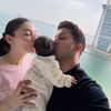 ليلى زاهر وهشام جمال مع مولودتهما