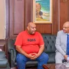 المهندس أيمن عطية ووالد الشاب زياد محمد