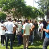 جانب من حضور موظفين شركة مياة القناة 