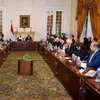 وزير الخارجية مع ممثلى القطاع الخاص