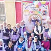 جانب من استقبال الطالبات 