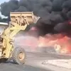 حريق في المنطقة الصناعية