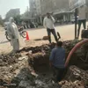إنفجار خط مياه
