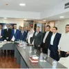 الاستاذة داليا عمادرئيس تحرير أهل مصر خلال لقاء وزير الدولة للإعلام