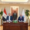  الدكتور خالد عبدالغفار وزير الصحة والسكان خلال مراسم توقيع مذكرة تفاهم بين الوزارة والمنظمة الدولية للهجرة 