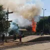 حريق محطه قطار منوف 