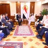 لقاء وزيرة التضامن مع وفد سنغافوري 