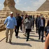 رئيس جنوب أفريقيا يزور المتحف المصري الكبير وأهرامات الجيزة 